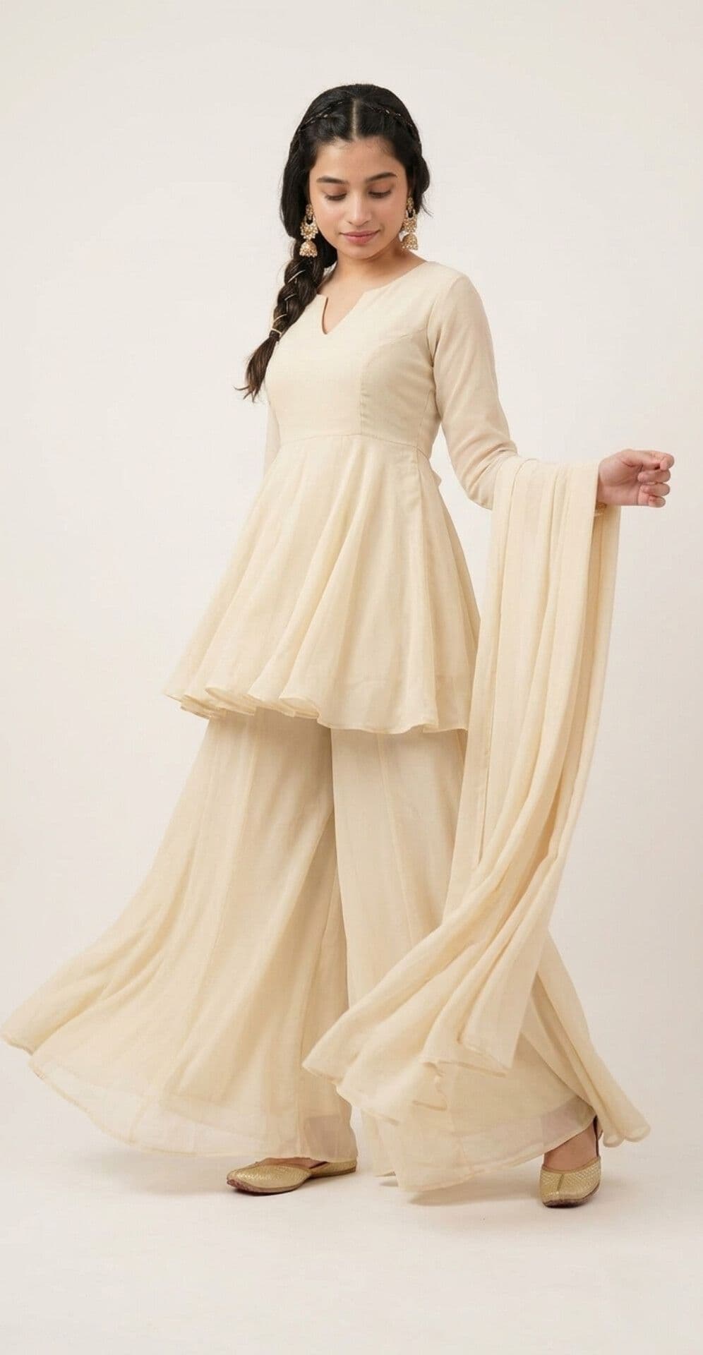 The Graceful Peplum & Palazzo Set