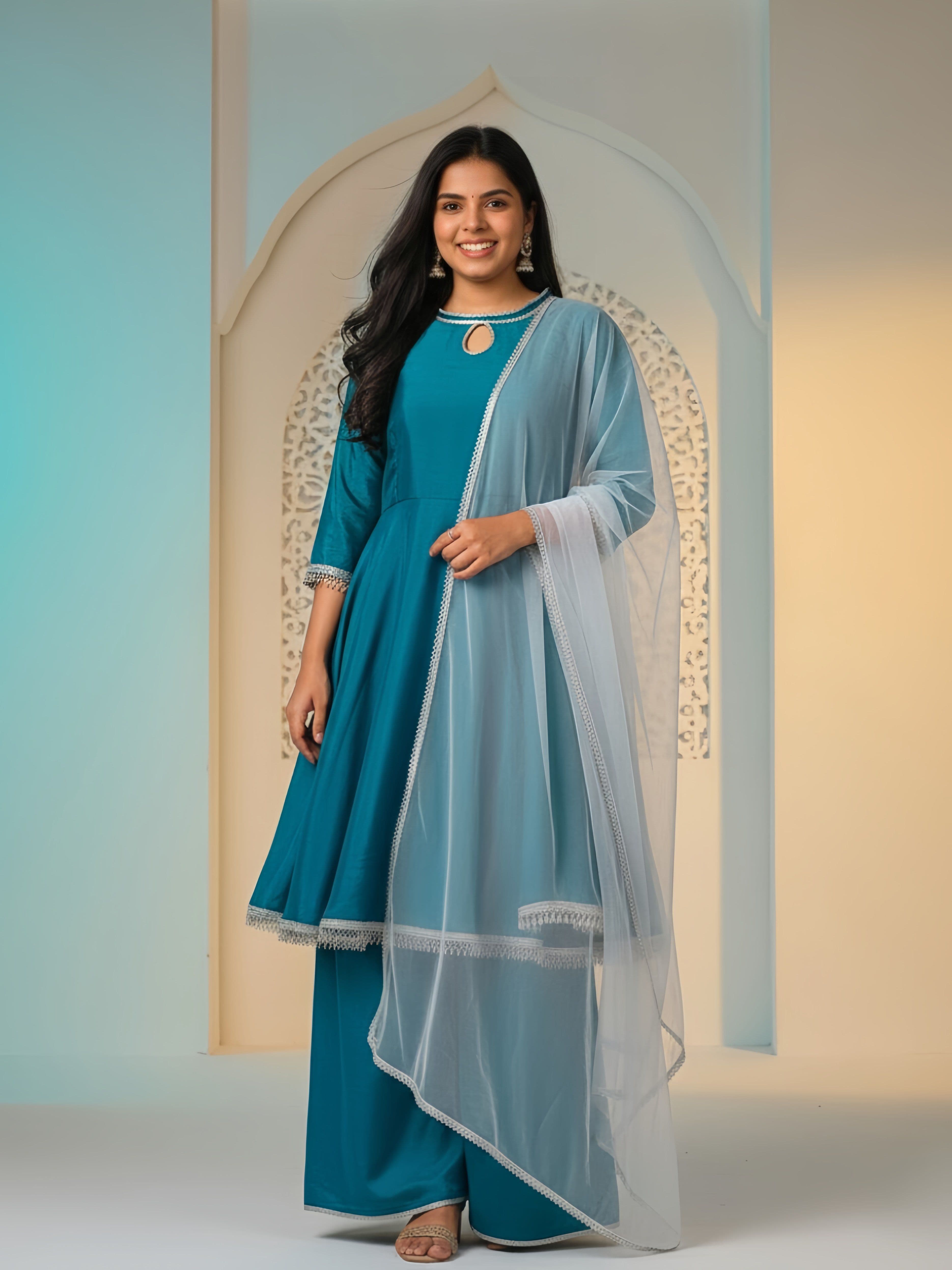 The Payalumstyle Simply Elegant β Chiffon Sharara Set
